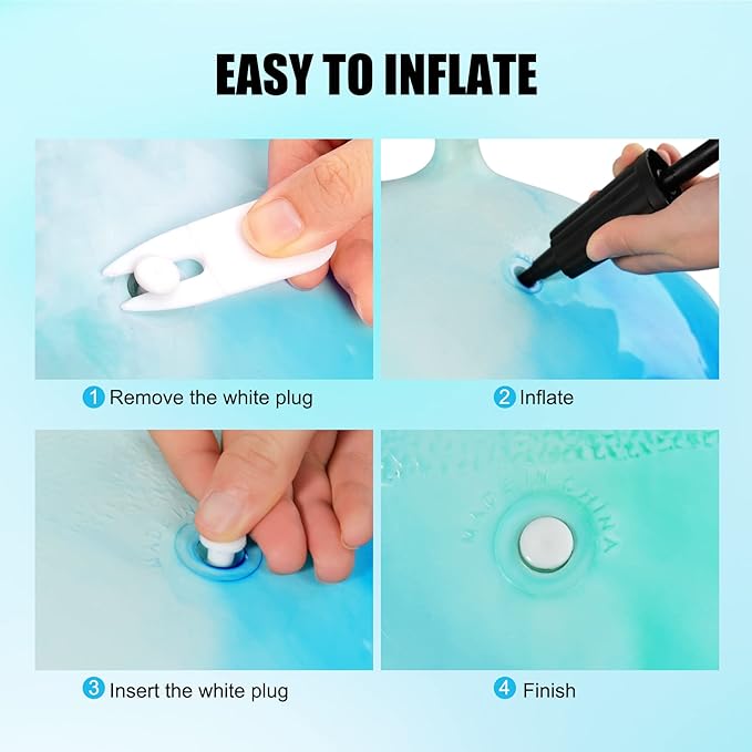 INPODAK Hopper Ball 22 Inch Bouncy Ball with Handle for Kids, Hippity Hop Jumping Bounce Hopping Toy for Boys Girls Ages 7-12 with Pump and Gift Box Great Gift for Birthday Holiday