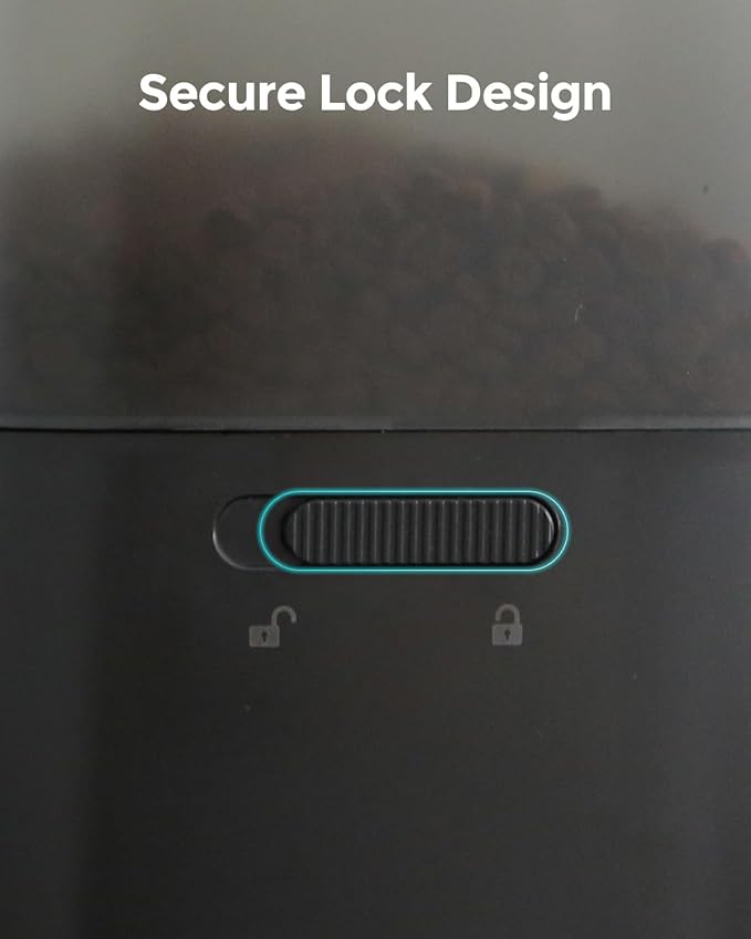 Automatic Cat Feeder - Cat Food Dispenser for 2 Cats MeowServe S20D, Auto Dog Feeder with Stainless Steel Bowls, 5L Pet Feeder with Patented Anti-Jam Port, App, Dual Lock Lid & 2.4G/5G WiFi