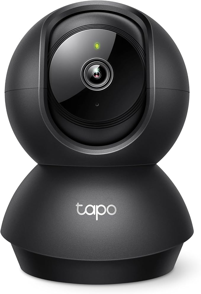 Tapo by TP-Link Pan/Tilt Security Camera for Baby Monitor, Pet Camera w/Motion Detection, 1080P, 2-Way Audio, Night Vision, Cloud & SD Card Storage, Works with Alexa & Google Home, Black (Tapo C201)