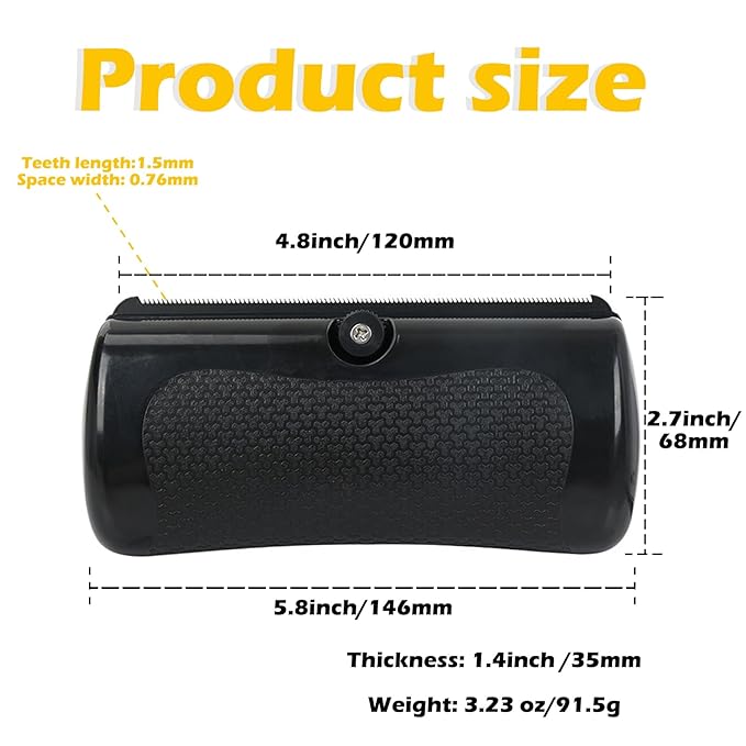 Deshedding Dog Brush, 2025 Upgraded Pet Hair Remover Comb for Shedding, Efficient Pet Hair Trimmer for Dogs, Cats, Rabbits and Horses, Ergonomic Pets Grooming Tool for Matted and Long Hair