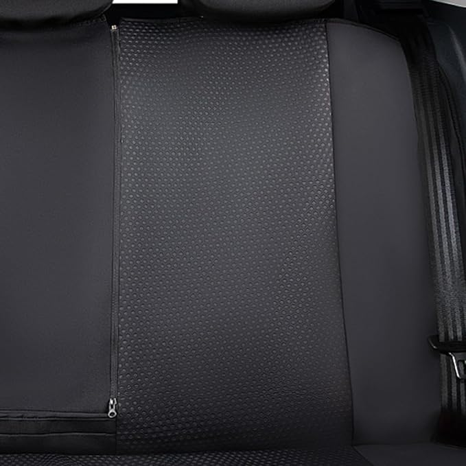 Flying Banner Neoprene Rear Bench car seat Covers car seat Protectors Split 40/60 60/40 (Solid Black, Neoprene)