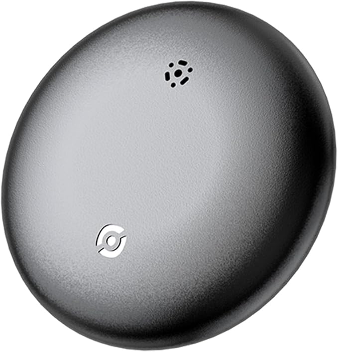 JieWeiXun Compatible Android Ultra-Thin Find My Device Tracker – IP66 Waterproof, 1-Year Battery, Global GPS Locator for Keys/Wallet/Luggage via Google Find My Network (BLK, 1 PCS)