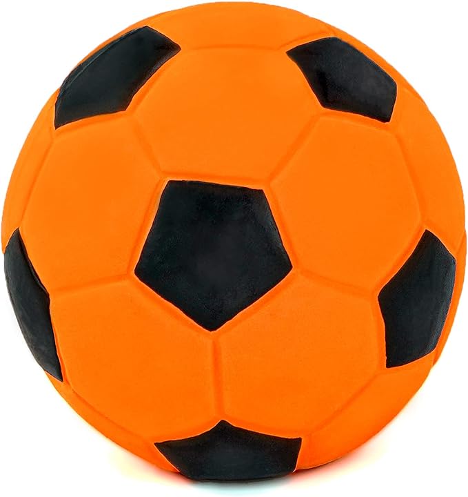 CHIWAVA 3PCS 2.7'' Squeak Latex Dog Toy Football Chew Fetch Throw Ball for Medium Dogs Interactive Play