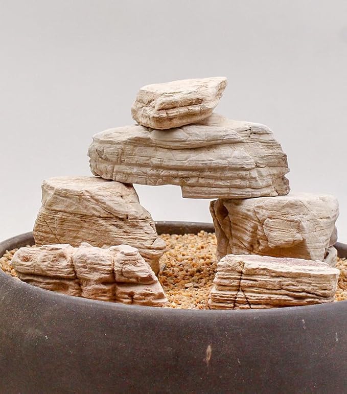 11lb Nature Small Thousand Layer Stone Aquarium Rocks, Aquarium Stones for Fish Tank aquascaping Rocks