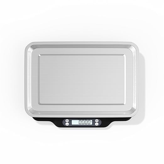 Helsevesen Digital Pet Scale(30kg/2g; 66lb/0.1oz), Postal Scale, Compact Shipping Scale, Compact Bench Scale, Digital Kitchen Scale