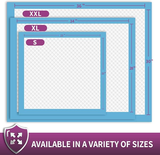 IMMCUTE Dog Pee Pads Extra Large, 30 x 36, 30 Ct, XXL Puppy Pads, Pee Pads for Dogs, Super Absorbent & Leak-Proof Pee Pads, Disposable Potty Pads for Dogs | Puppies | Doggie | Cats | Rabbits