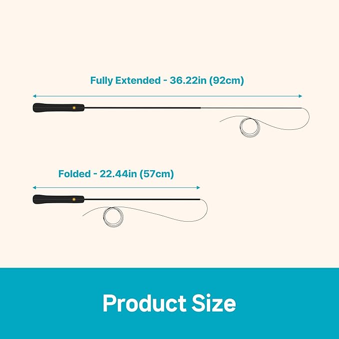 THE WAYS Lumiwhisker Cat Toys for Indoor Cats, LED Light Wand Toy