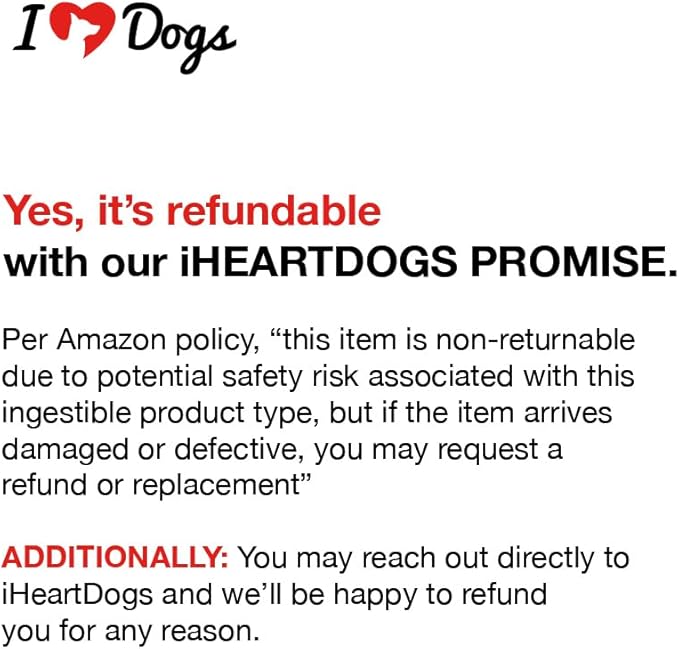 iHeartDogs Extra Strength Urinary, Bladder, & Kidney Support for Dogs – Cranberry, D-Mannose & Echinacea Helps Frequent UTIs, Strengthens Weak & Incontinent Bladder