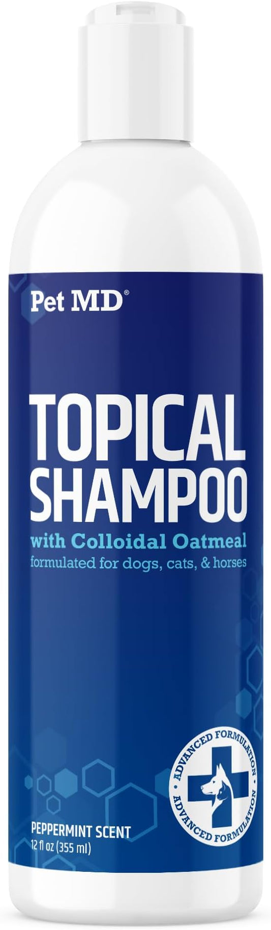 Pet MD TopicalShampoo for Dogs, Cats, & Horses- 12 oz