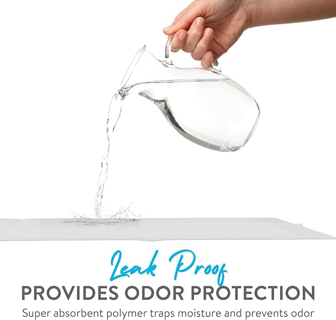 Inspire White Disposable Dog Pee Pads, 60ct Disposable Puppy Training Pads | Puppy Pads for Dogs (30" x 24")