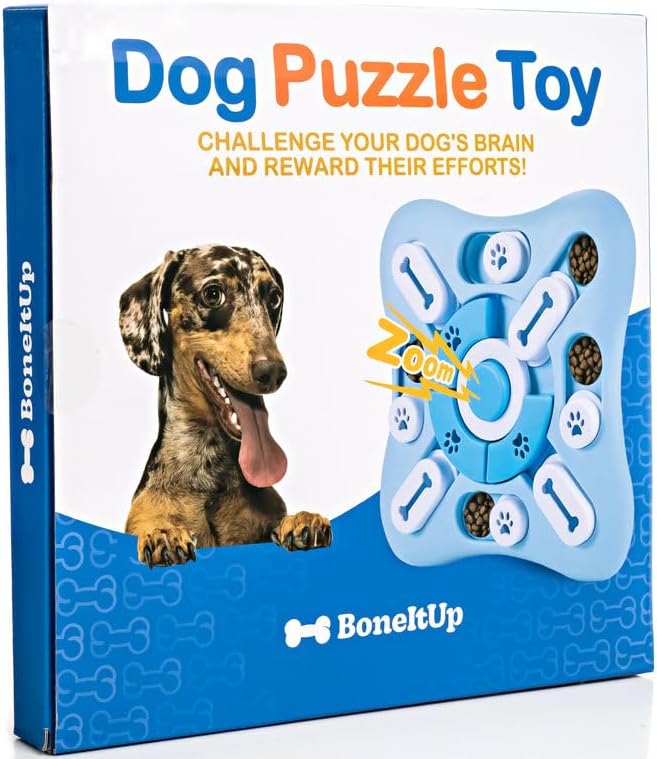 Dog Enrichment Toys Combo – Interactive Dog Puzzle Toys & Lick Mat for Dogs for Mental Stimulation, Slow Feeding & Calming Play