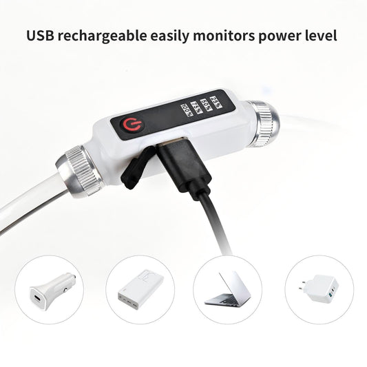 Multi-Color LED Dog Collar Rechargeable - Adjustable Glowing Collar for Most Dogs, Waterproof Reflective & Long-Lasting 200mAh Battery by Chengnuobo