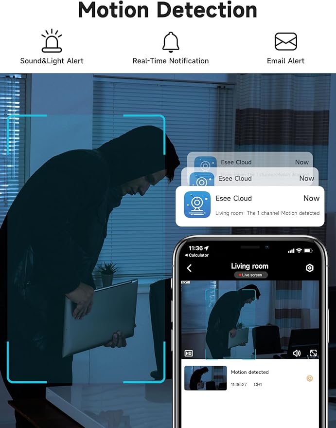 1080P 2.4g/5g Indoor Camera, Plug-in Cameras for Home Security, Baby/Elder/Home Cameras Indoor with Phone App, Night Vision, Motion Detection, 2-Way Talk, WiFi Camera Compatible with Alexa