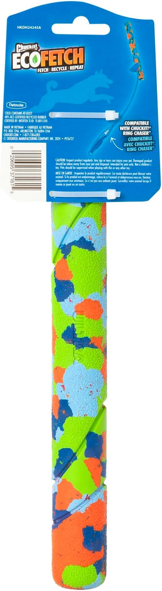 Chuckit! EcoFetch Fetch Stick Dog Toy, Pack of 1, for All Breed Sizes (EcoFetch Stick)