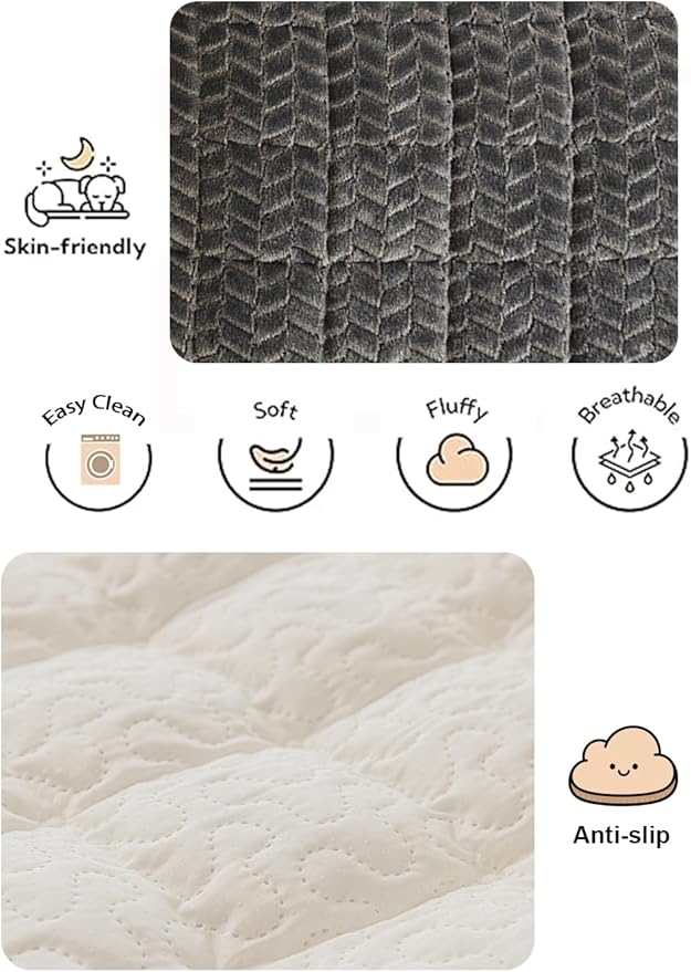 Backseat Pet Bed Mat for Car, Non-Slip Dog Car Seat Cover with Scratch-Proof Protection, Back Seat Extender for Dogs Compatible, Universal Fit for Cars SUVs Trucks (24.8x54 inch)