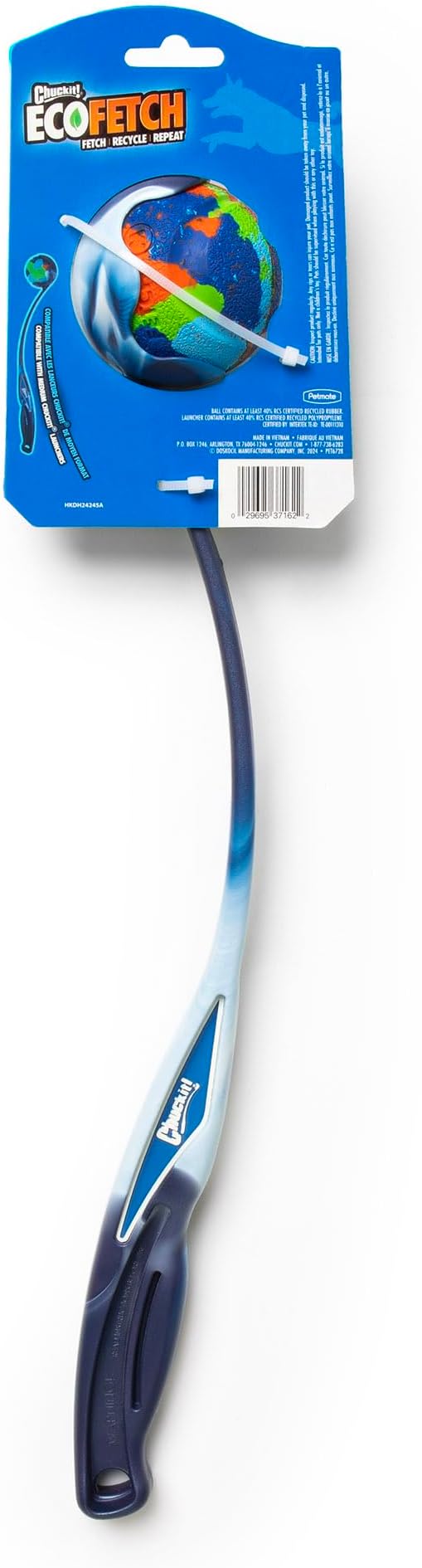 Chuckit! EcoFetch Dog Ball Launcher - Medium (2.5") Dog Fetch Portable Sports Ball Thrower for Dogs 20-60 Pounds