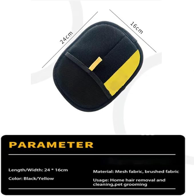 Fursweep Gloves Pet Hair Remover, Kivori Pet Grooming Glove, Pet Hair Remover Electrostatic Gloves, Furmingle Double Sided Cat Grooming Glove, Reusable Cat & Dog Hair Remover, for Couch, Carpet