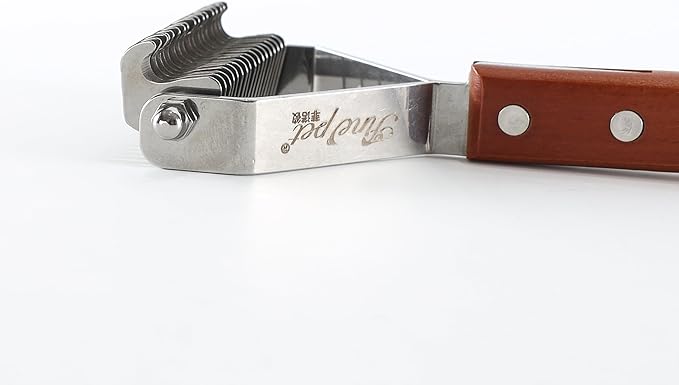 Dog Rake for Undercoat & Stainless Steel Shedding Comb for Long Hair Dogs and Cats Undercoat Rake Grooming Tool Set for Large Dog Horse Cat