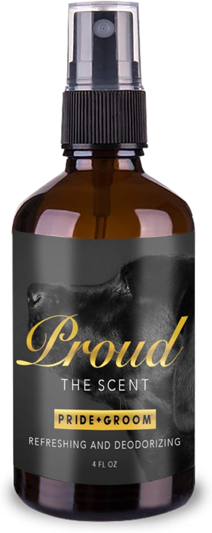 Pride and Groom Proud – Luxurious Dog Grooming Spray & Pet Deodorizer with Uniquely Uplifting, Fresh and Clean Signature Scent That’s Safe for Your Pet’s Sensitive Nose – 4 fl oz