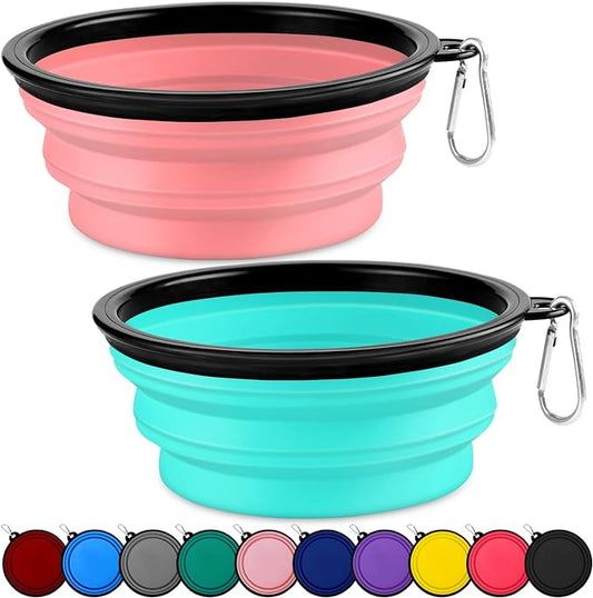 Collapsible Dog Bowl, Lightweight and Portable, Ideal for Camping, Hiking, and Outdoor Use