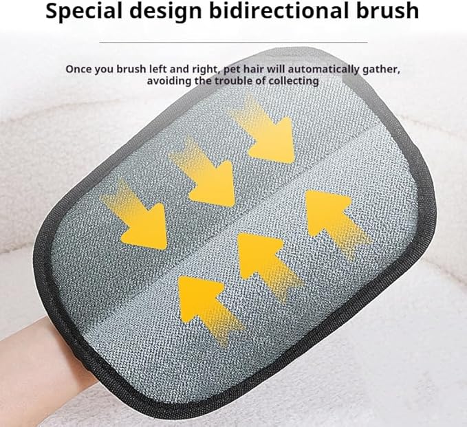 Pet Hair Removal Glove,2Pcs Electrostatic Gloves Pet Hair Removal, 2025 Pet Hair Remover Glove, Washable Reusable Dogs Cats Hair Gloves for Furniture Bed Sheets Couch Clothes Carpet Car Seat