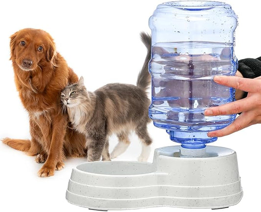 Automatic 6L Large Capacity Dog and Cat Water Dispenser Station,Pet Water Feeder Dispenser,Animal Automatic Gravity Water Drinking Fountain Bottle for Small to Large Dogs and Cats