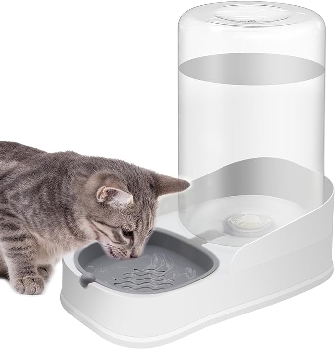 Automatic 4.4L Pet Water Dispenser, Gravity Dog Water Bowl & Cat Water Dispenser, Suitable for Small & Medium-Sized Cats, Dogs, Rabbits
