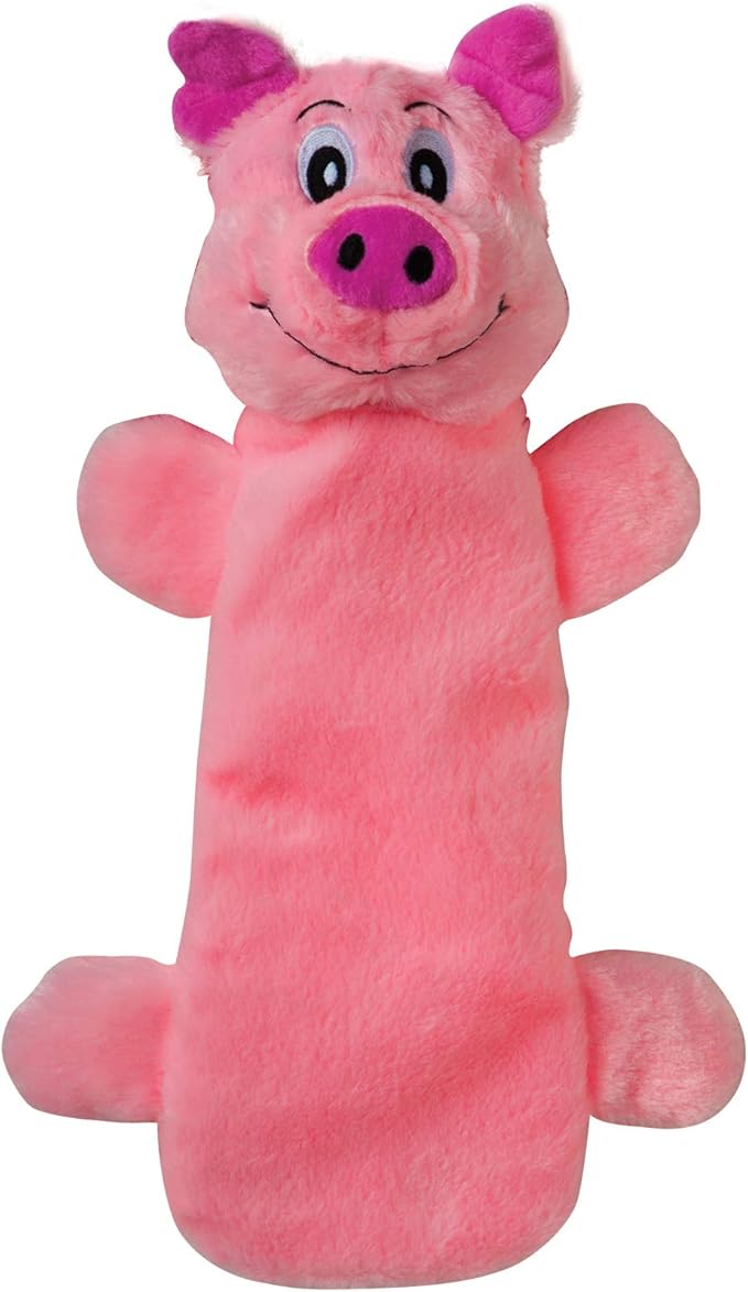 SmartPetLove Snuggle Puppy Tender Tuffs - Water Bottle Cruncher with Puncture Resistant Squeaker - Pig Bottle Cover Dog Toy