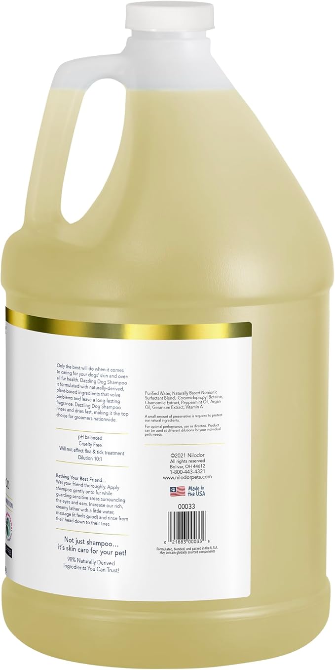 Bobbi Panter Dog Shampoo - Made in USA - All Natural Formula for Deep Nourishing and Cleasing - Concentrated 20:1 for Professional Groomers - Light Chamomile Scent, 13 Oz (Case of 12)