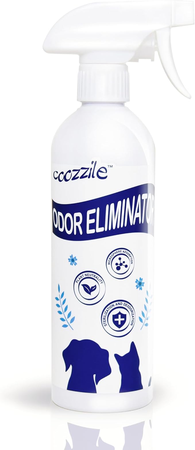 Pet Odor Eliminator for strong odor 16.9oz Spray, Suitable for Dogs and Cats Colorless Odorless Fragrance Free, Highly Effective Safe Ingredients odor eliminator