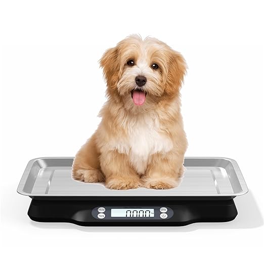 Helsevesen Digital Pet Scale(30kg/2g; 66lb/0.1oz), Postal Scale, Compact Shipping Scale, Compact Bench Scale, Digital Kitchen Scale
