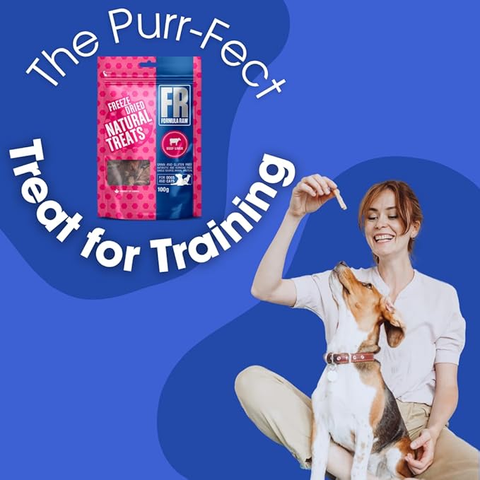 Freeze-Dried Beef Liver Pet Treats – Single Ingredient, High Protein Natural Snack for Dogs and Cats – Grain-Free, All Life Stages, Training & Reward Use