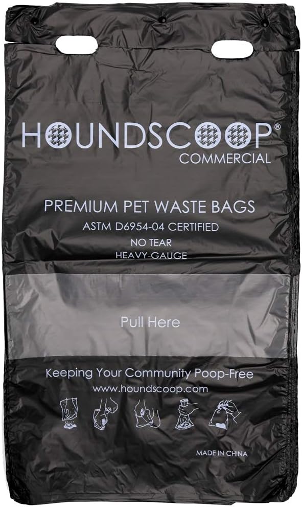 800 Count Pull-Strap Header Pet Waste Bags, 8 Header Packs of 100 Bags, Dog Waste Station Bags for HOA, Residential, XL and Strong, Easy Single Pull for Poop Station Dispensers