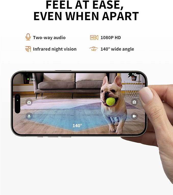 PETKIT EVERSWEET MAX Cordless Cat Water Fountain & Automatic Pet Feeder with Camera, 105 fl oz/3L Pet Water Fountain for Cats Dogs Inside, 2.4G WiFi Cat Dog Feeder