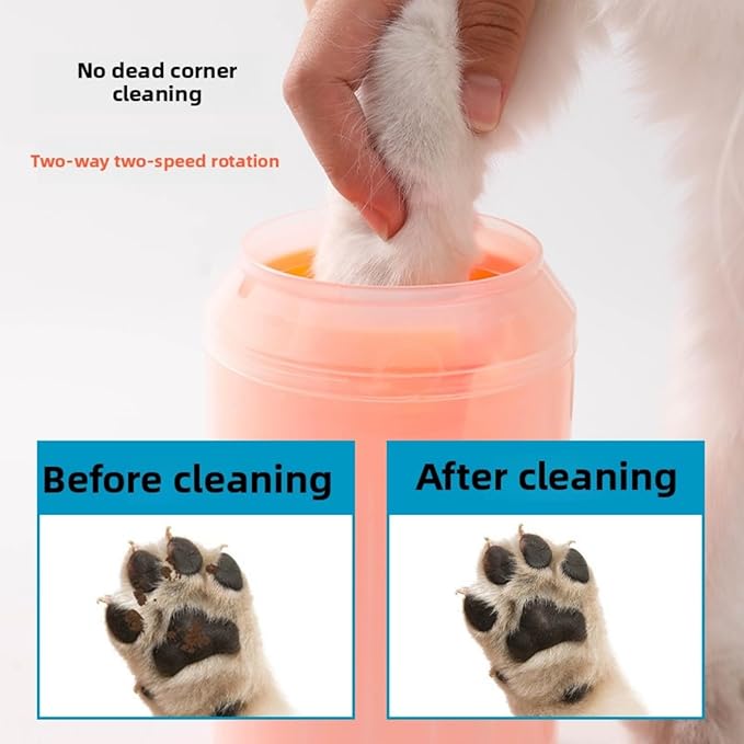 Portable Dog Paw Cleaner Dog Paw Washer Paw Mud Cleaner Pet Foot Cleaner Suitable for Large, Medium and Small Dogs/Cats (Blue, Small)