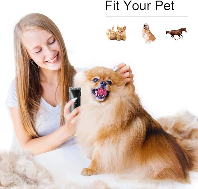 2PCS 7FW Wide Blades for Dog Grooming Blades Compatible with Andis,Oster A5,Wahl km10 Dog Clippers,Size-#7FW, 1/8-Inch Cut Length (3.2mm)(2pcs #7FW)