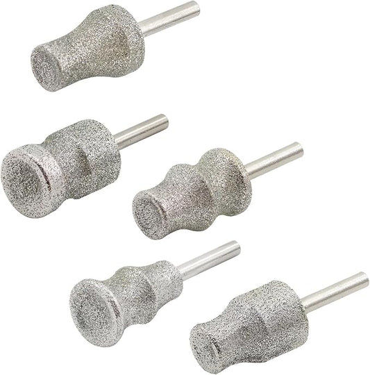 Dog Nail Grinder Bits - 5pcs 1/8" Animal Diamond Rotary Bit for Dogs and Cats, Pet Nail Grinder Wheel for Home Grooming Tools and Animal Nail Care