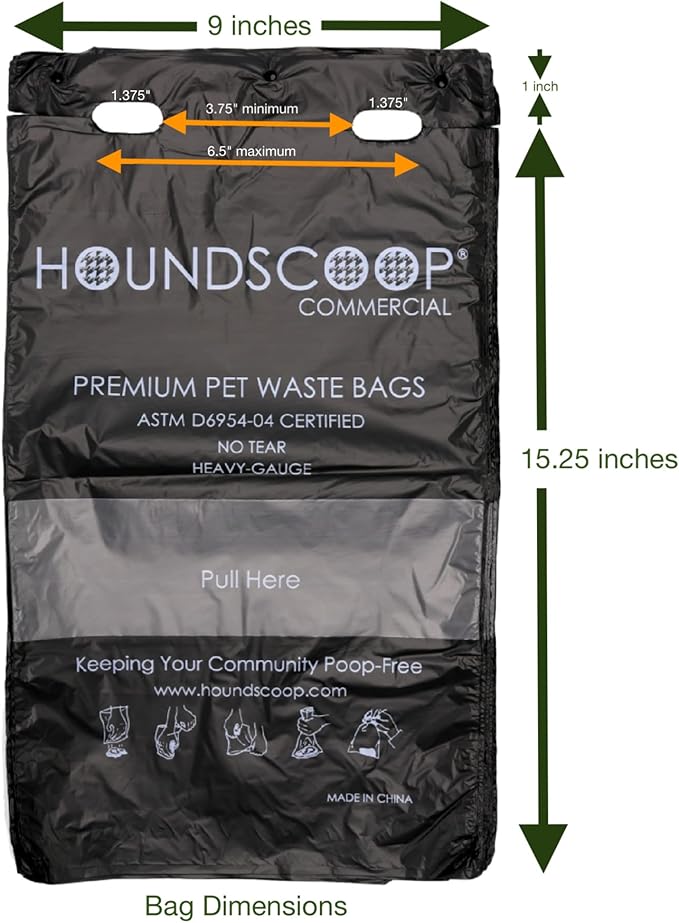 Case of 3200 Pull-Strap Header Pet Waste Bags, 32 Header Packs of 100 Bags, Commercial Dog Waste Station Bags HOA, Residential, XL and Strong, Easy Single Pull for Poop Station Dispensers