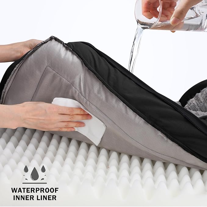 INVENHO Orthopedic Dog Beds Large Sized, XL Egg-Crate Foam Dog Couch with Washable Removable Cover, Waterproof Lining and Nonskid Bottom