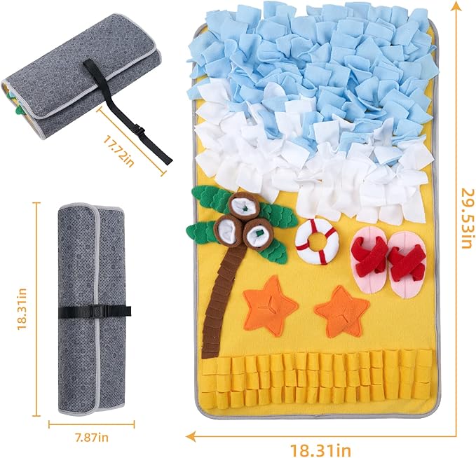 Snuffle Mat for Large Dogs Sniff Mat for Cats, Dog Enrichment Toys, Dog Puzzle Toys Small Medium Pet Sniffing Mat Large Breed