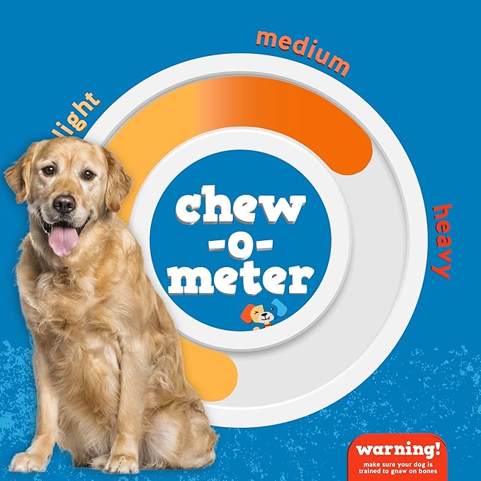 Jack&Pup 6" Rib Bones for Dogs | Beef Bone for Dogs, Flavorful Real Dog Bones (13 Pack)