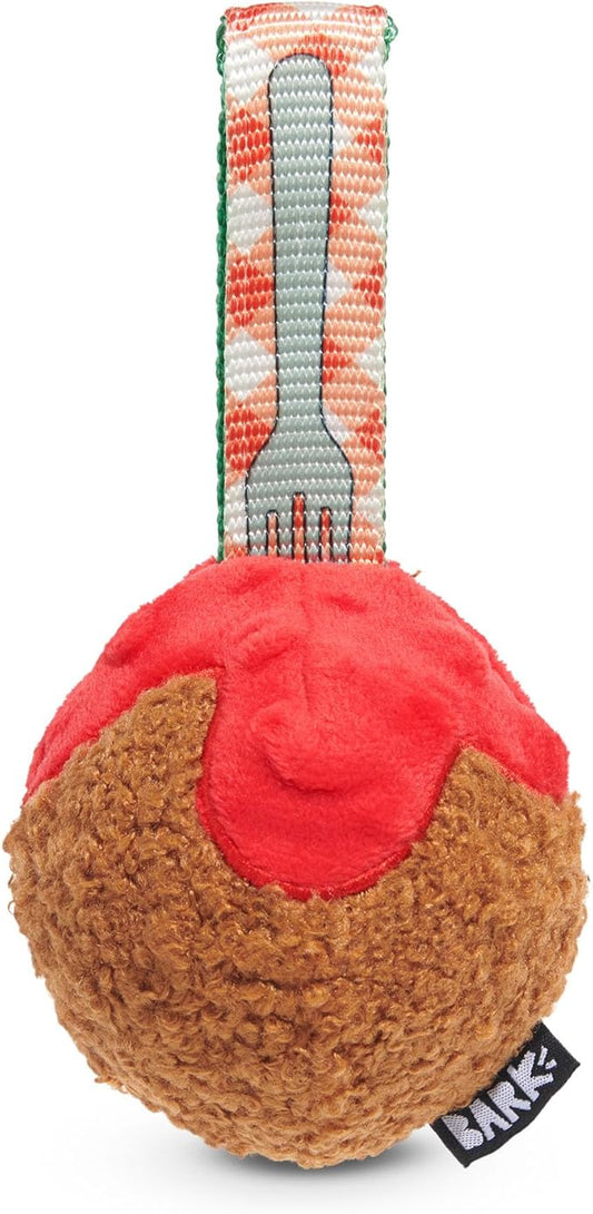 Barkbox BARK A Squeaky Meat -a-Ball Scented Rip & Reveal Dog Toy for Aggressive Chewers - Medium