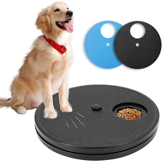 Dog Nail Scratch Board - 3 in 1 Rotatable Round Dog Scratch Pad for Nails with Treat Box, Dog Nail File Toy, Scratching Board for Dogs,Shorten Dog’s Side Nail Easier for Small and Large Dogs