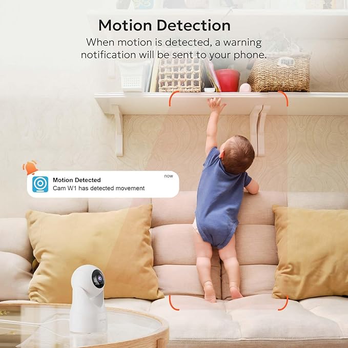 owltron 4pcs Indoor Pan/Tilt Security Camera 2K, Smart Cam for Home Security with Motion Detection, 2.4G WiFi with Phone APP, Baby/Pet Camera with IR Night Vision & Two Way Talk