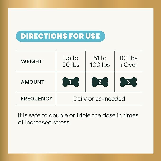 VetriScience Long Lasting Calm & Confident Calming Chews for Dogs, Supplement for Stress Support, Thunderstorms, Fireworks, & Travel, Chicken, Soft Chews, 90 Count - New Look