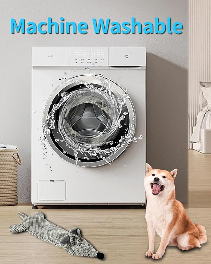 Dog Toys, Squeaky Plush No Stuffing Crinkle Dog Toy for Small Medium Large Dogs, [3 Pack] Interactive Puppy Teething Water Bottle Dog Chew Toy