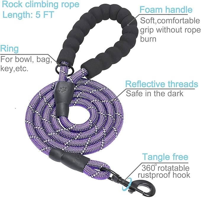 haapaw 2 Packs Martingale Dog Collar with Quick Release Buckle Reflective Dog Training Collars for Small Medium Large Dogs