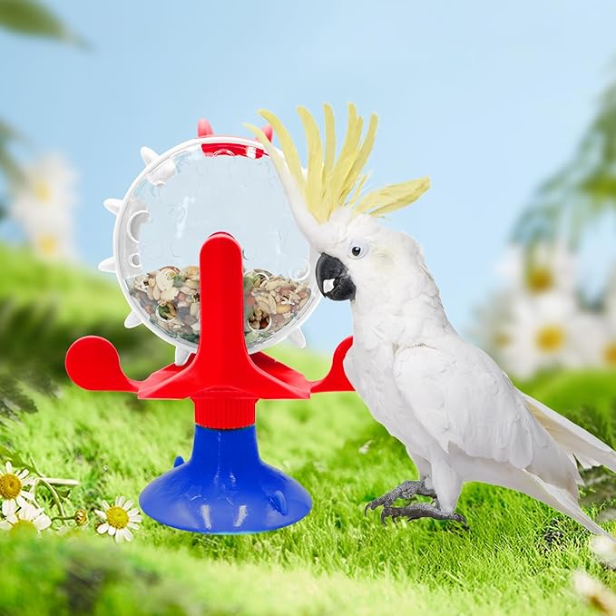 Oooct Bird Foraging Toys, Parrot Rotating Feeders, Bird Chewing Toys, Bird Enrichment Toys, Bird Cage Accessories, Suitable for Birds Parrots Parakeets Cockatiels Conures Lovebirds