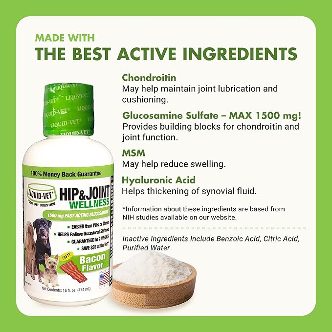 K9 Hip & Joint Formula, Bacon Flavor, 16oz