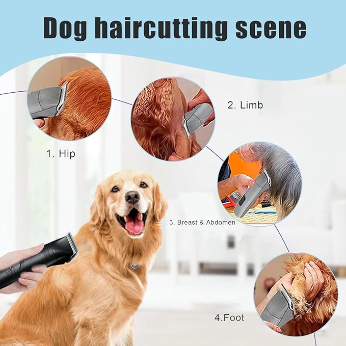2PCS 10 Blades Dog Grooming Blades Compatible with Andis Dog Clippers,Dog Clipper Blades Compatible with Oster A5,Wahl km10 Dog Clippers for Animal Dog Cat Horse,Stainless-Steel Blade Sharp